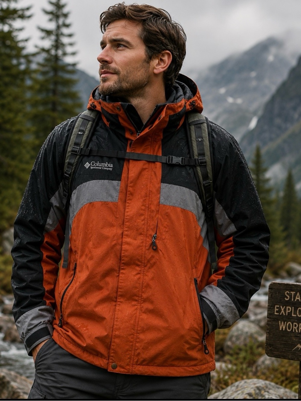 Columbia men jacket sportswear company core Sz M